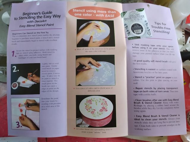 4 barattoli colori a scelta stencil paint pittura