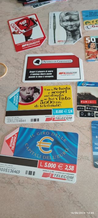 Schede telefoniche lire/euro