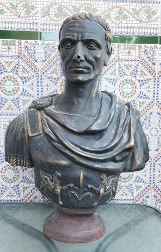 Busto romano terracota Julio César