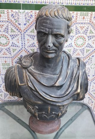 Busto romano terracota Julio César