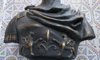 Busto romano terracota Julio César