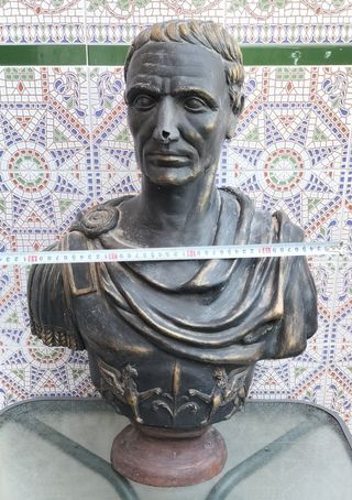 Busto romano terracota Julio César