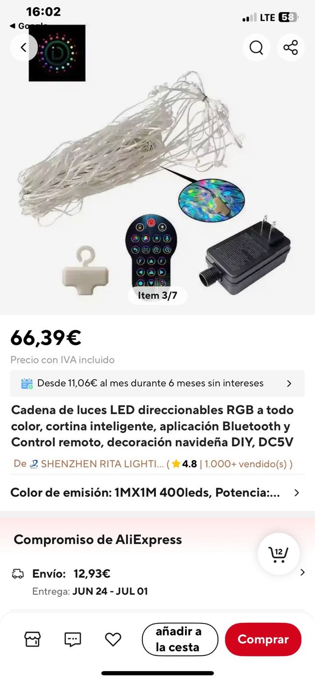 Luces led inteligentes arbol navidad o decoracion