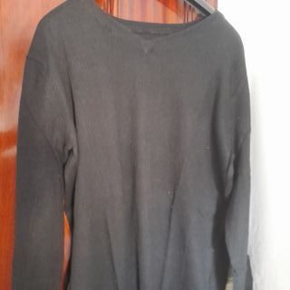 Jersey punto fino color negro talla S