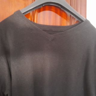 Jersey punto fino color negro talla S