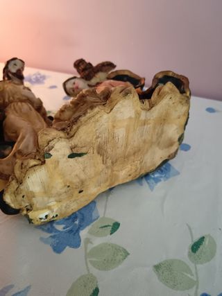 Statuetta sacra famiglia resina