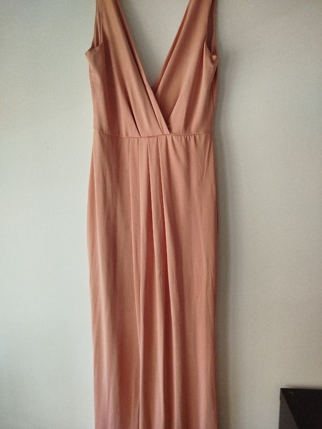 Vestidos largos color rosa maquillaje