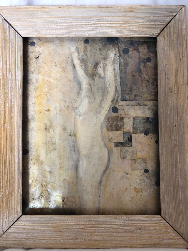 Acuarela original enmarcada. No litografia. 