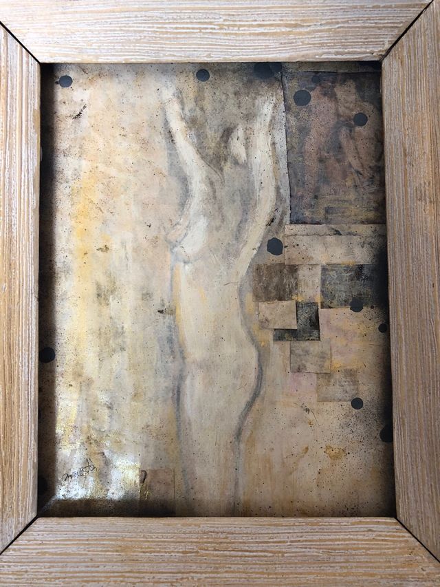 Acuarela original enmarcada. No litografia. 