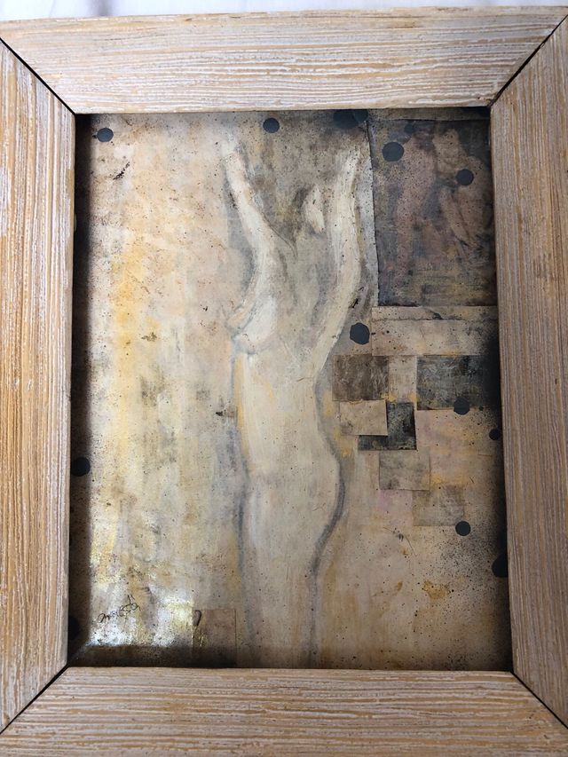 Acuarela original enmarcada. No litografia. 