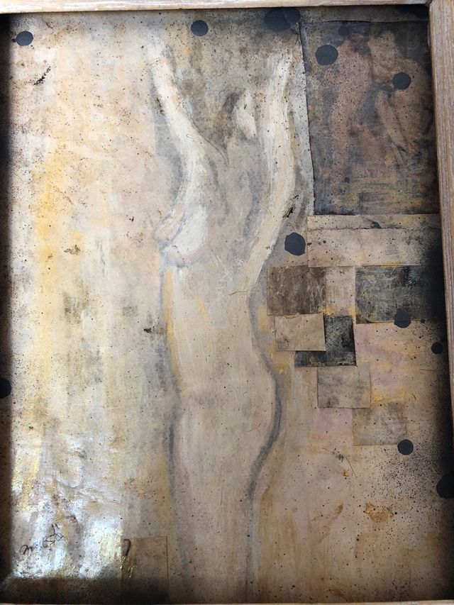 Acuarela original enmarcada. No litografia. 