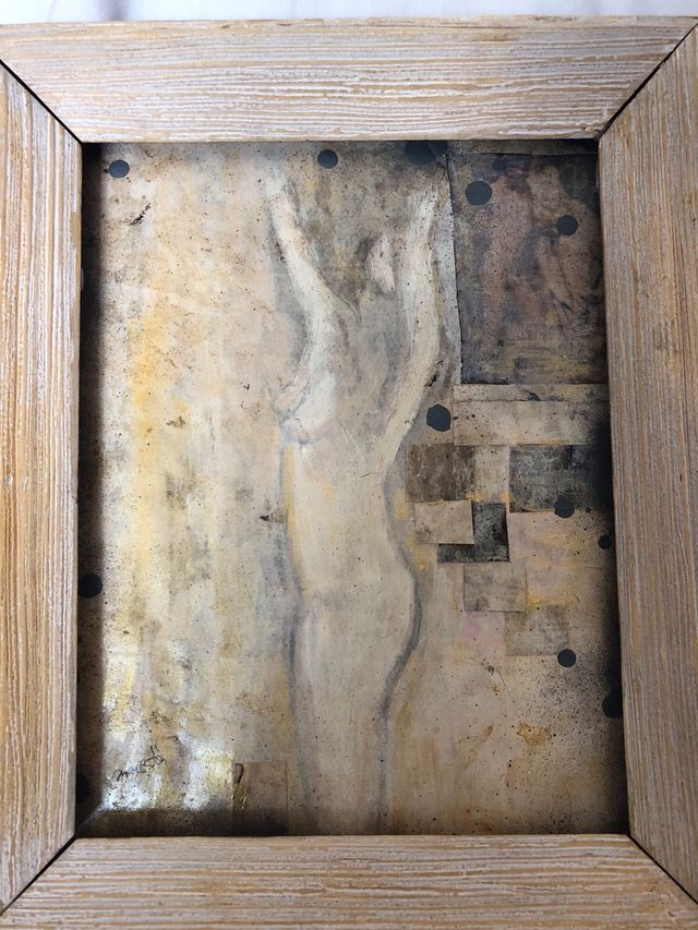 Acuarela original enmarcada. No litografia. 