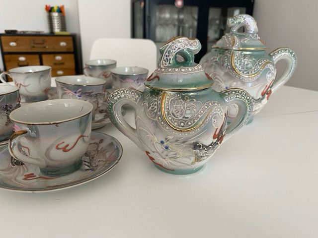 Juego de té hecho en japón