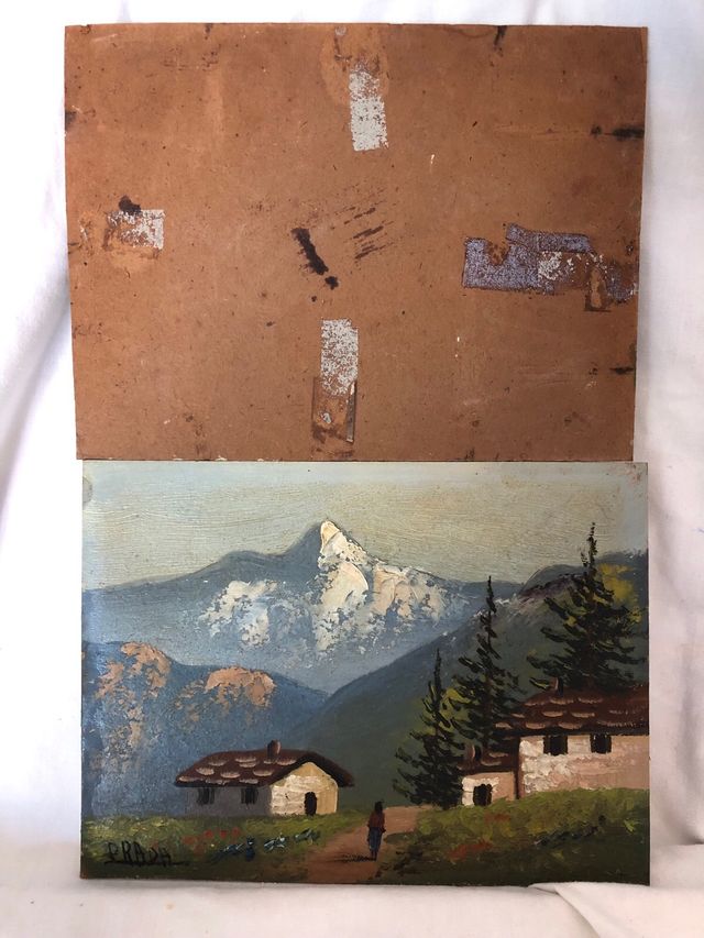 2 oleos originales años 50. Los 2 x 8!!!!!!!!