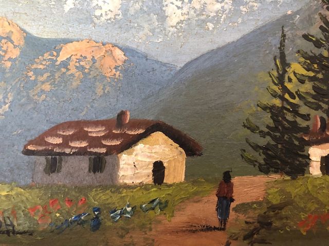 2 oleos originales años 50. Los 2 x 8!!!!!!!!