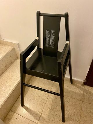 Trona Blanes Ikea negra