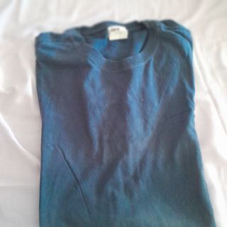 Camiseta azul talla S normal fit manga corta