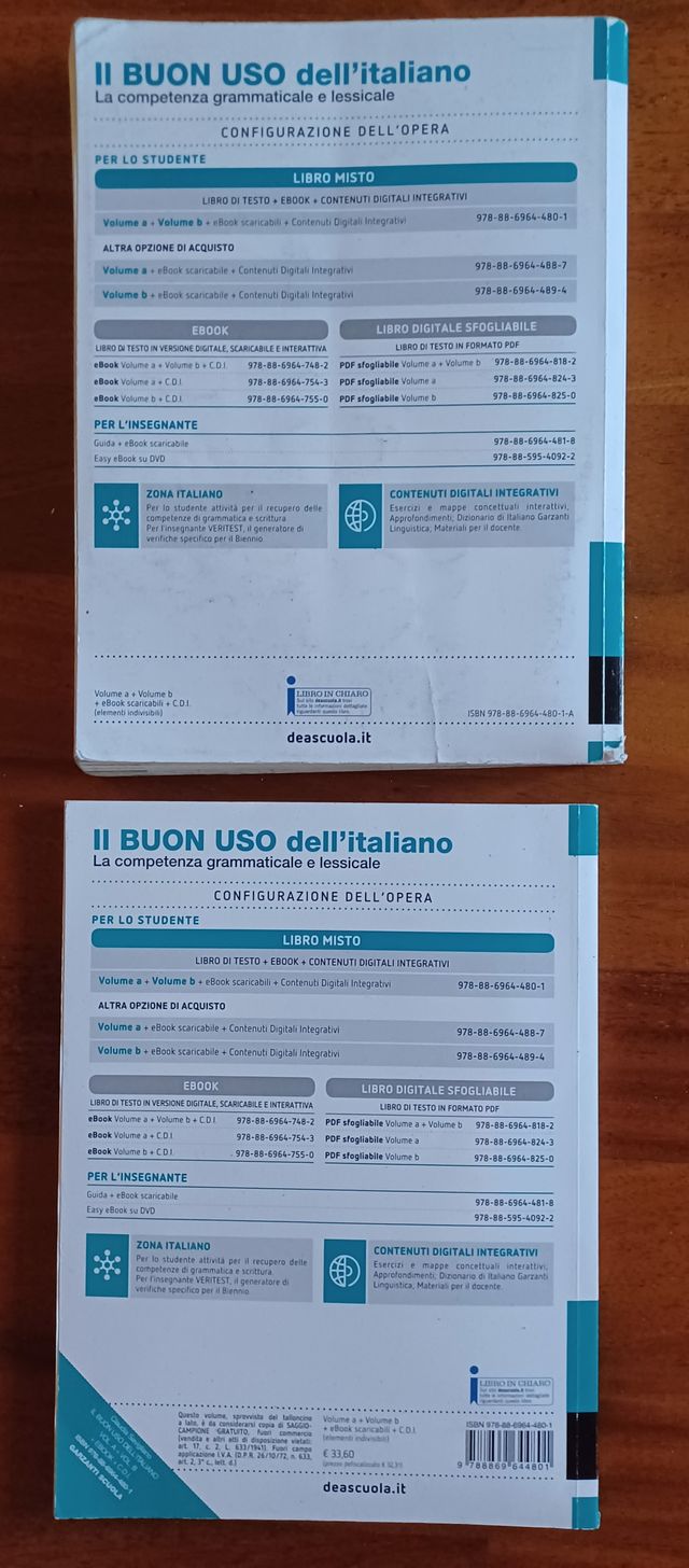 Il buon uso dell'italiano A e B