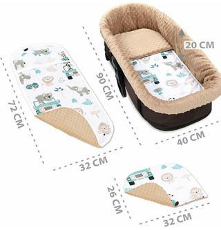 Funda capazo reversible sábanas 