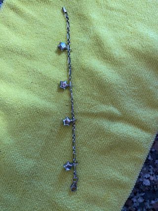 Bracciale vintage argento quattro stelline - four