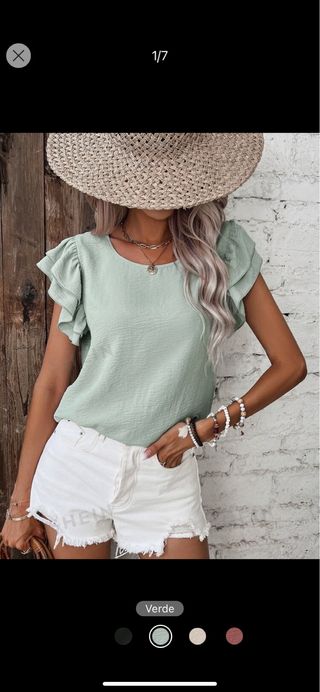 Camisa verde de Shein