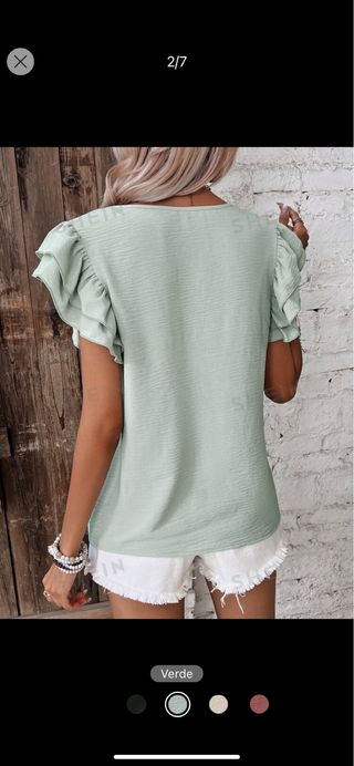 Camisa verde de Shein