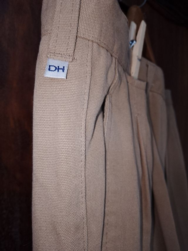 Pantalón pinzas Camel DH talla 50