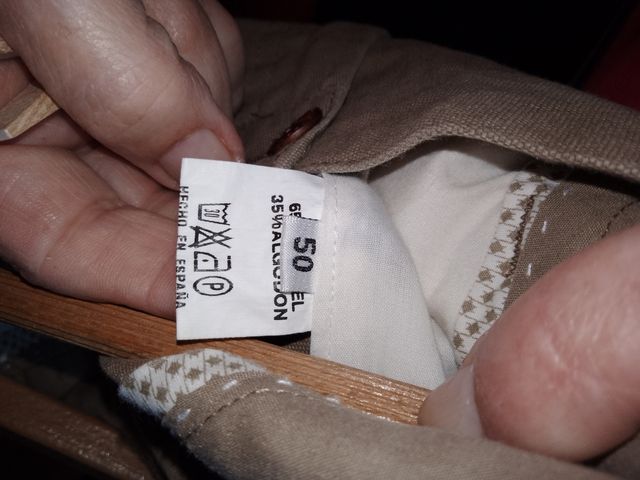 Pantalón pinzas Camel DH talla 50