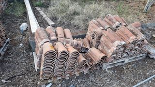 Teja antigua tejado tejas canarias