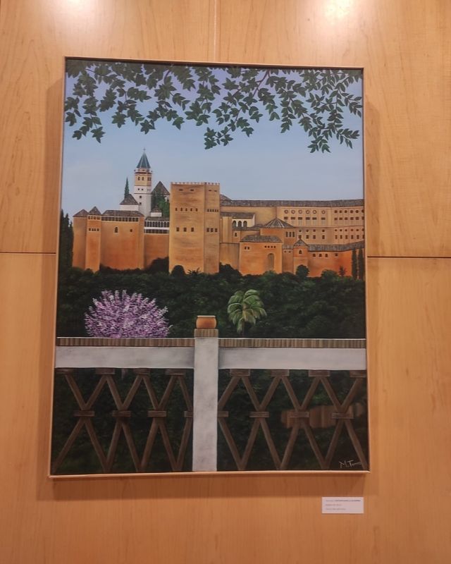 Cuadro Contemplando la Alhambra