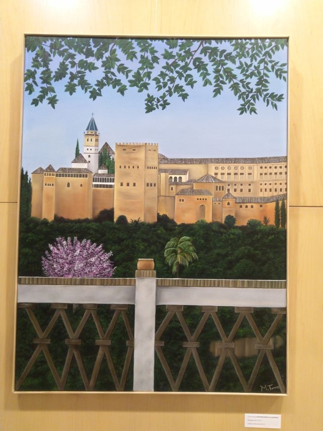 Cuadro Contemplando la Alhambra