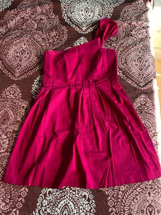 Vestido fiesta fucsia M