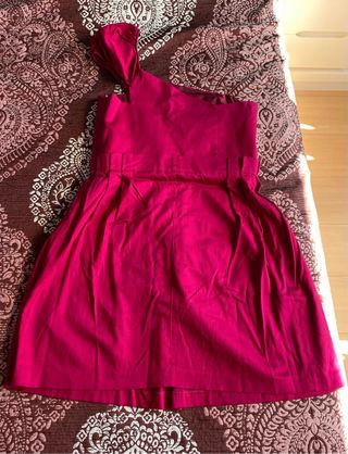 Vestido fiesta fucsia M