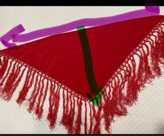 Mantoncillo flamenca rojo