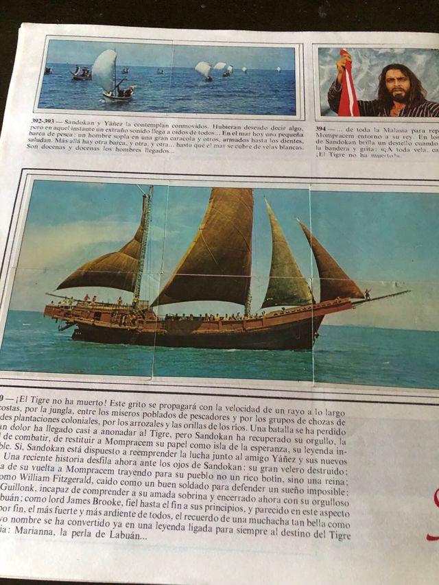 Album de cromos de sandokan