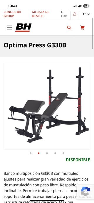 Press banca multiestacion BH