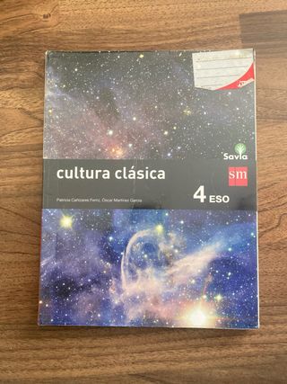 libro cultura clasica 4 ESO SM