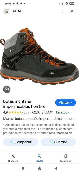 Botas de montaña Waterproof Quechua