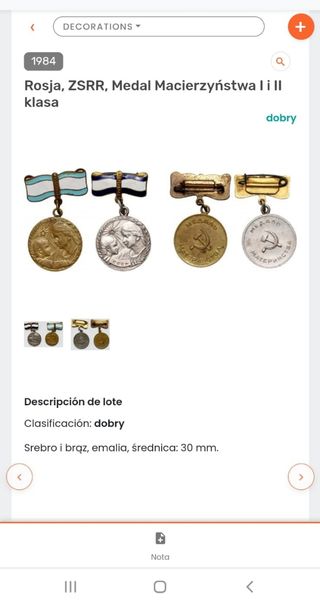 Medallas soviéticas a la maternidad