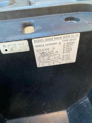 Baul cofre yamaha vity xc125