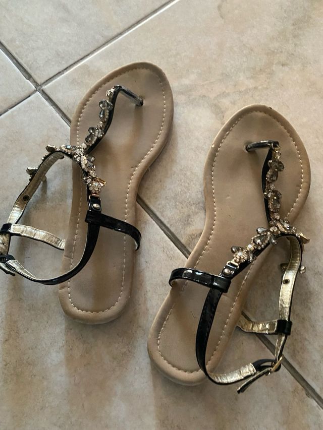 Sandali donnatg 38 con pietre