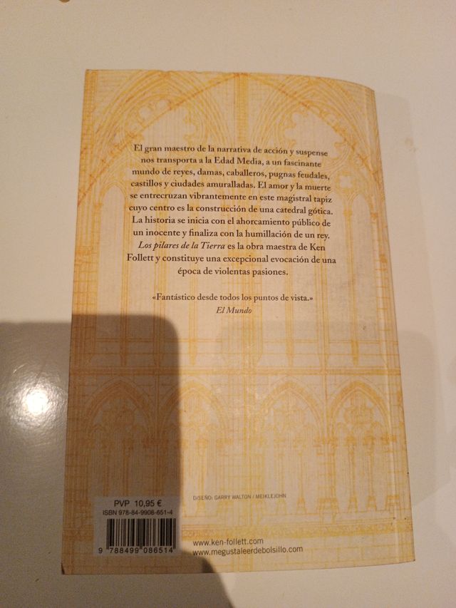 Los pilares de la tierra, de Ken Follett