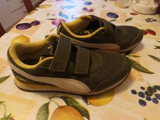 Tenis Puma niño verdes