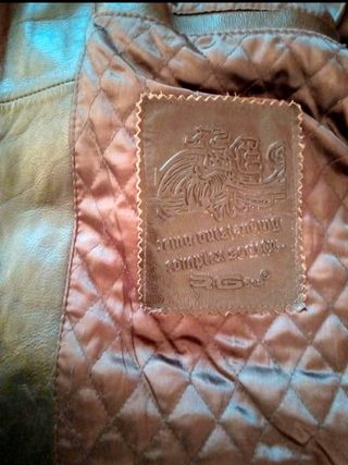 Bomber cuero auténtico. XL. Medidas indicadas. 