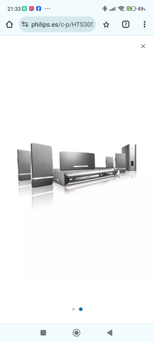 SISTEMA DE CINE EN CASA CON DVD HTS3050