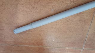 Barra cortina extensible con soportes y terminales
