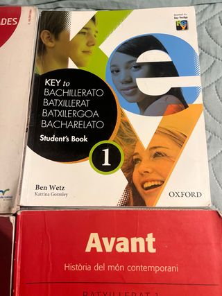 Lote libros primero bachiller