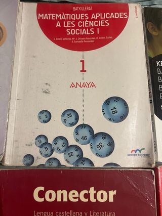 Lote libros primero bachiller