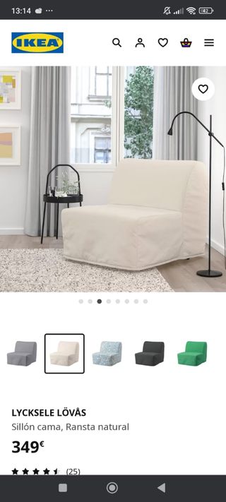 Sillón cama, Lycksele Lövas de Ikea 