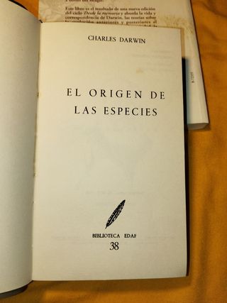 El origen de las especies/ Desde la memoria.